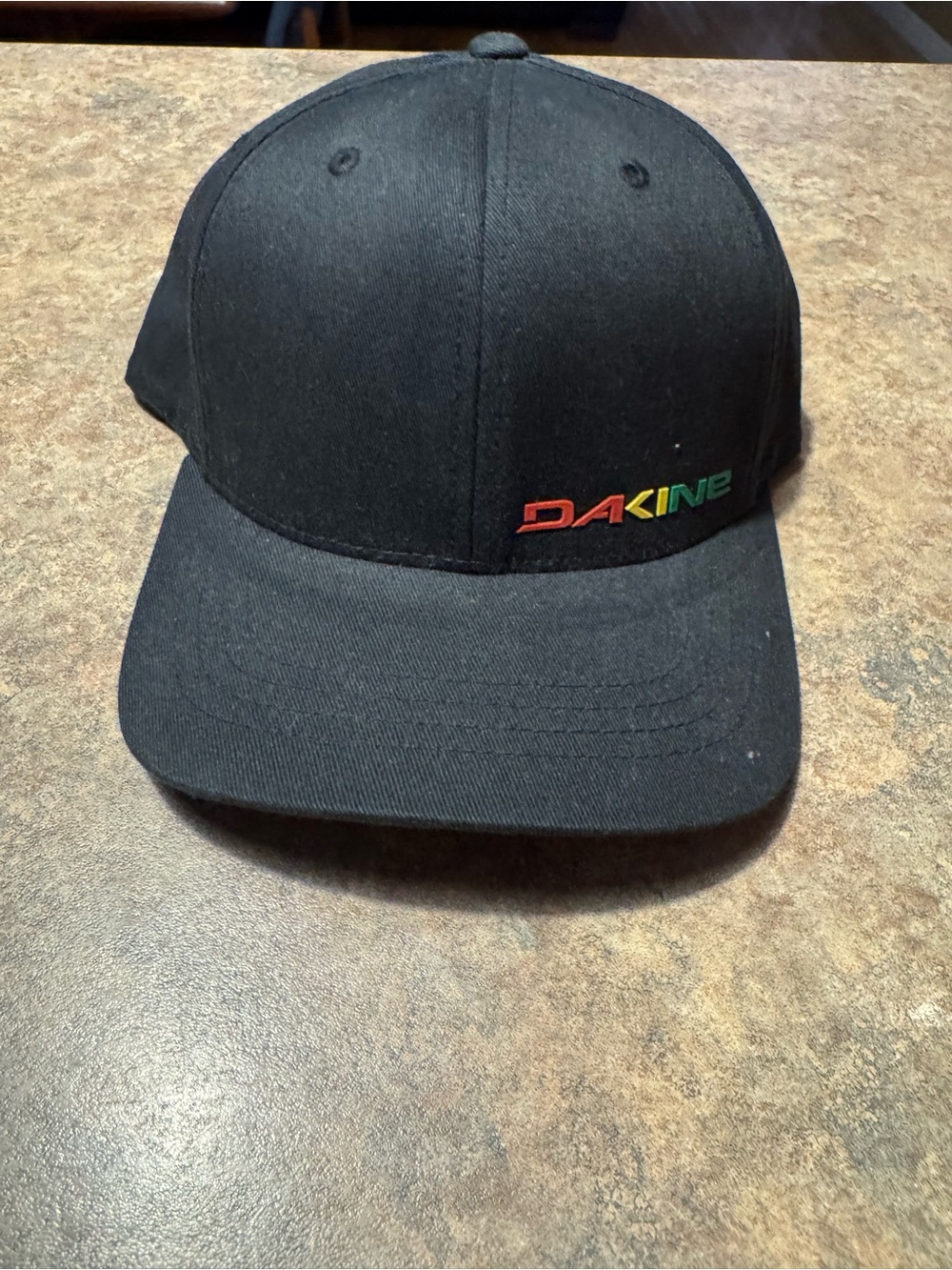 Dakine Black Kids Cap with Red/Orange/Yellow/Green Logo